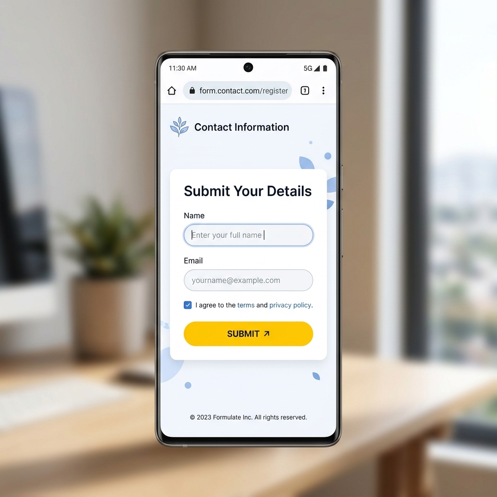 Mobile form preview